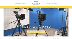 Desktop Screenshot of miltonlibrary.org